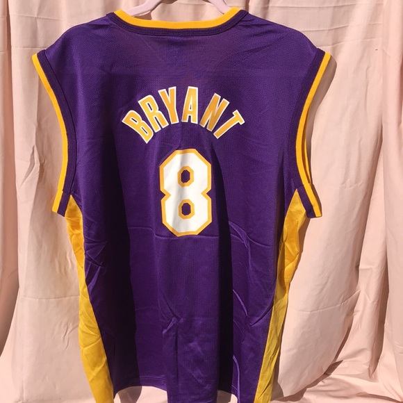 KOBE !!! Kobe Bryant Basketball Jersey by Champion road purple EUC - Picture 4 of 5